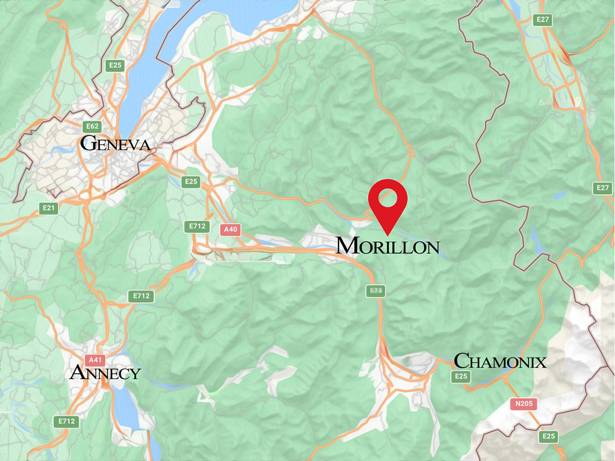 Map of Morillon